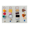 Bag Full of Objects with Embroidered Mat Or Embroidered Mat Only