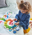 Rainbow Caterpillar Threading Game