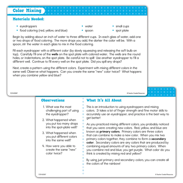 Up Close Science: Eyedroppers & Spot Plates Activity Set