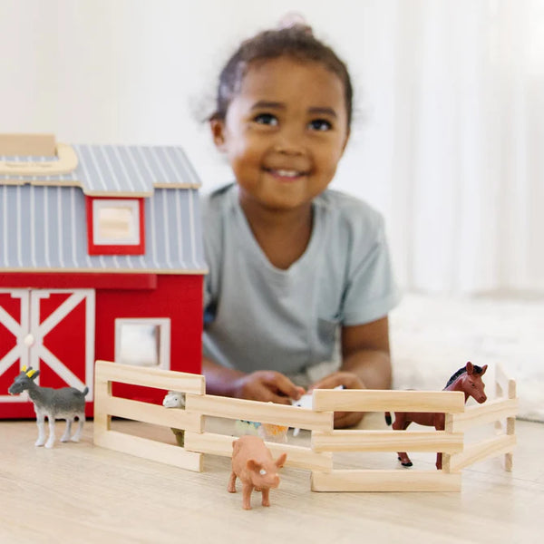 Foldable Wooden Farm Set