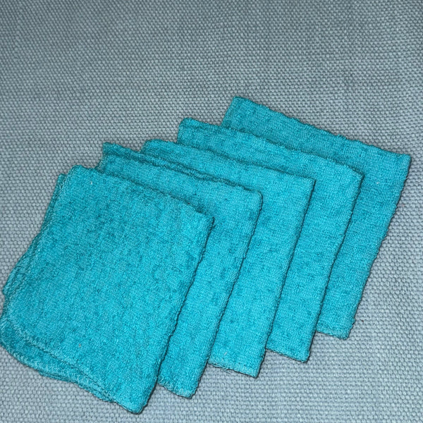 Washcloth; Thin waffle washcloth sets of 5