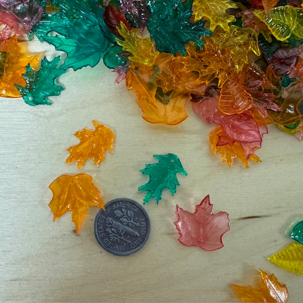 Tiny Fall Leaf Beads