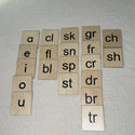 Wooden Language Labels (Vowels, Blends, Digraphs)