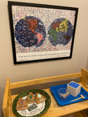 World Map Montessori Mosaic Poster